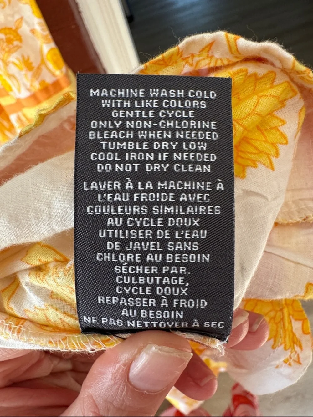 Chelsea & Theodore 100% Cotton Yellow & White Sleeveless VNeck Tiered Maxi Dress - Picture 8 of 8